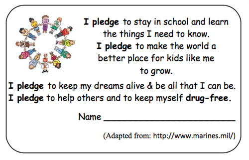 pledge card 